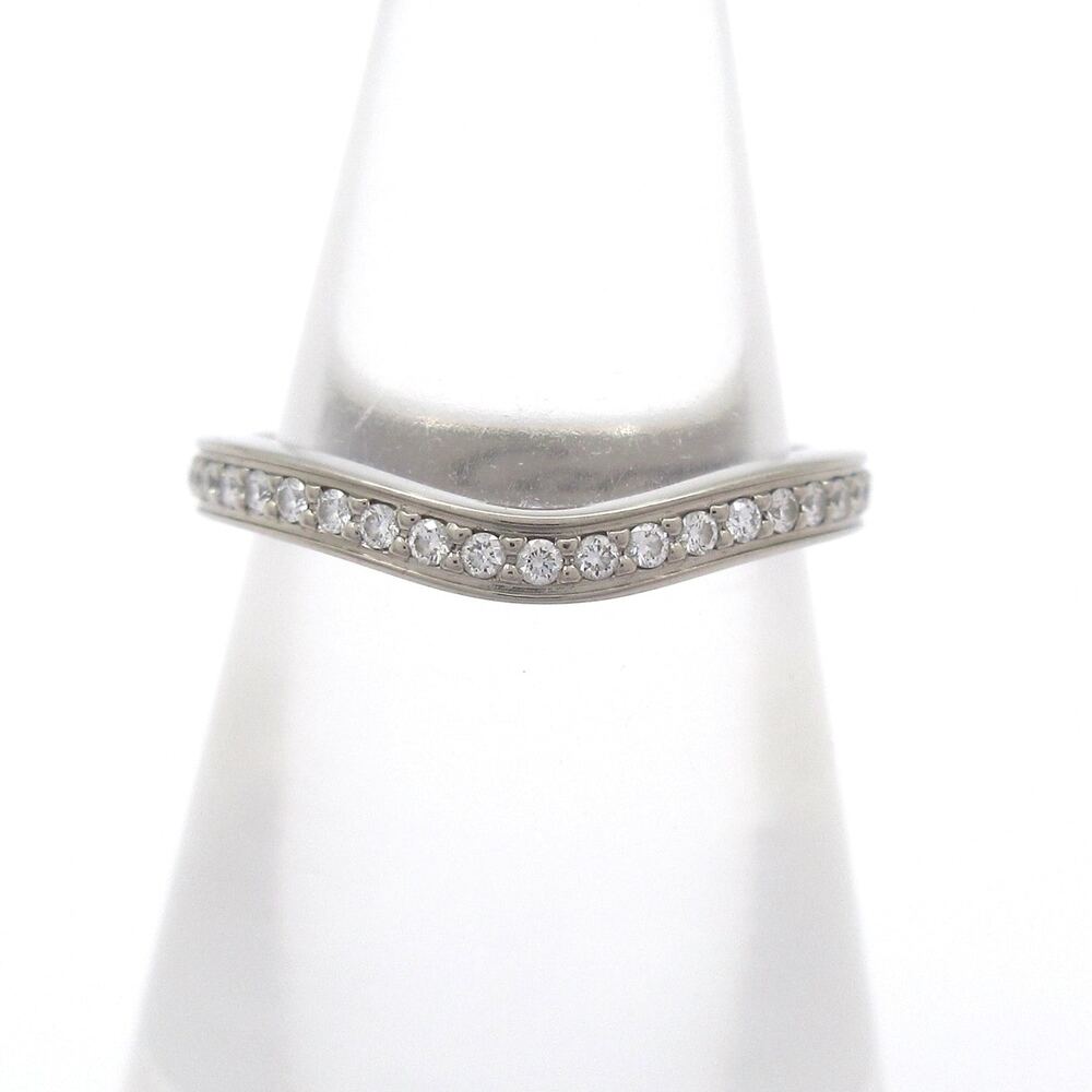 Cartier Ballerina Curve Wedding Ring Pt950 Diamond